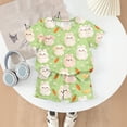 thumbnail image 4 of Grblisyd Girls Summer Outfits Size 10-12 Years Animal Print T-Shirts and Elastic Waist Shorts 2 Piece Outfit Kids Cute Clothing Sets, 4 of 7