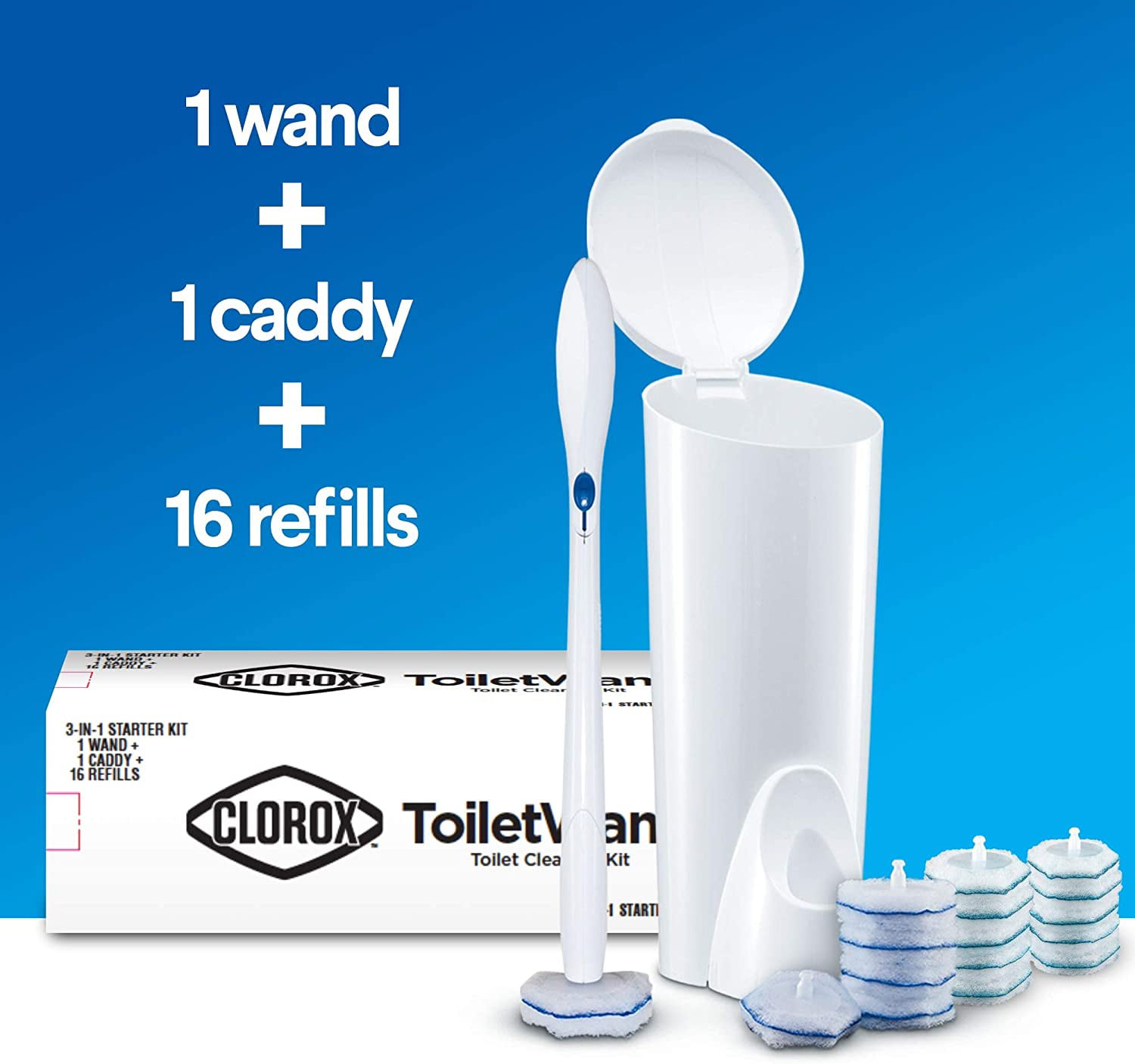 Disinfecting ToiletWand® Disposable Toilet Cleaning System