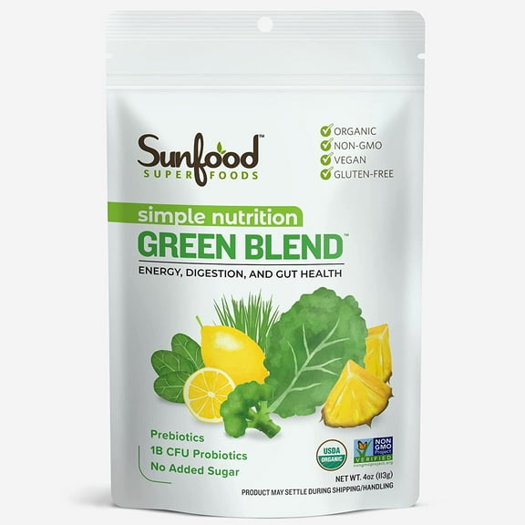 Sunfood Simple Nutrition, Green Blend, 4 oz (113 g)