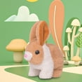 thumbnail image 6 of Electric Rabbit Toys, Wiggling Ears, Electric Plush Toy Realistic Bunny Doll, Early Education Stuffed Animal for Bedtime Friend Party Favor Yellow White, 6 of 8