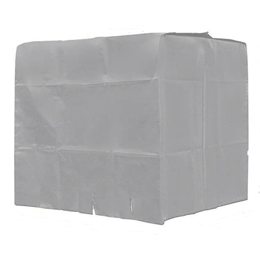 Zhongtai IBC Tote Cover for 1000L Outdoor 275 Gallon Rain Barrel 210D  Waterproof Water Tank Protective Cover,Gray,48x40x46.4inch 