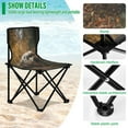 thumbnail image 4 of WOBOGO Abandoned Airplane Camping Chair Convenient Four Corner Backrest Folding Stool Can Hold Up to 220lbs, 4 of 8