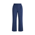 thumbnail image 6 of PWPSG Womens Dress Straight Leg Pants, High Waist Pleated Tailoring, Premium Fabric with Clean Silhouette for Semi Formal Office Attire Blue S, 6 of 6