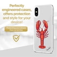 thumbnail image 2 of Case Yard iPhone-X Case Clear Soft & Flexible TPU Ultra Low Profile Slim Fit Thin Shockproof Transparent Bumper Protective Cover Drop Protective Cell Phone Cases (Lobster), 2 of 8