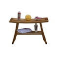 thumbnail image 6 of EcoDecors® Satori® 28" Teak Wood Shower Bench with Shelf in EarthyTeak Finish, 6 of 11