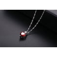 thumbnail image 3 of Collar de reina de corazones, cadena de plata de ley 925, juguete de corazón rojo, accesorios de princesa, joyería, regalo de San Valentín para ella (rojo), 3 of 6