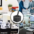 thumbnail image 4 of 2 Pieces Metal Pen Stand, Single Pen Holder for Desk, Desk Stand Organizer Holder for Pens, Black Square Pen Holder, Pen Display Stand, Toothbrush Holder for Desk, Office, Home, 4 of 7