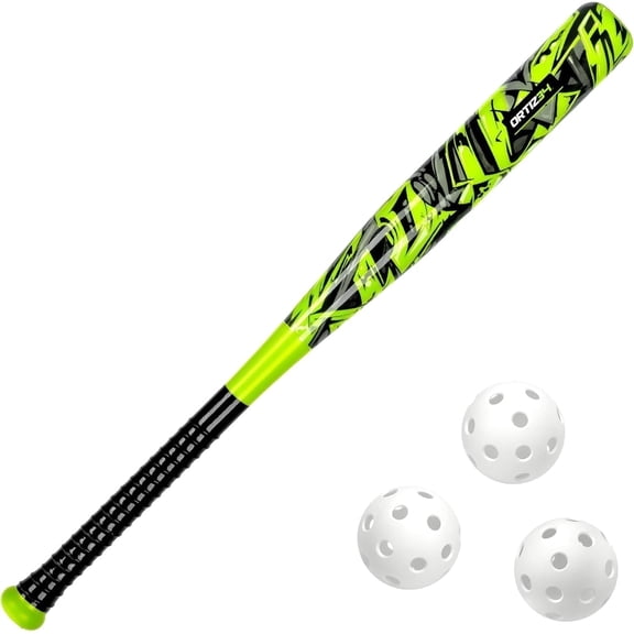 Ortiz34 29" Graffiti Plastic Bat & Ball Set, David Ortiz Backyard Baseball Homerun Set for Youth, Kids, Teens & Adults