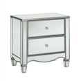 thumbnail image 4 of FOA Gavvi Glam 3-Piece Silver Wood Bedroom Set - King + Nightstand + Chest, 4 of 5