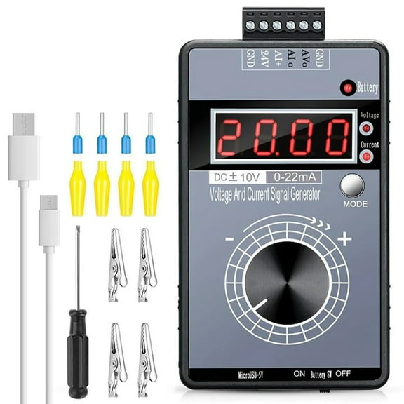 Versatile Signal Generator with Voltage and Current Switch Accurate 0.01 Output, Easy Operation for PLC DCS Testing TAPDRA Accessories Part
