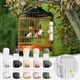 thumbnail image 1 of Xihbxyly Comedero Automático para Pájaros, Mecanismo de Bloqueo Mejorado, Boquilla Antifugas, Compatible con Jaulas Universales, Fácil de Rellenar, Mantiene La Hidratación, Apto para Aves Medianas y, 1 of 2