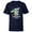 Navy, variant on The Mandalorian Grogu with Frog Curious Child - Short Sleeve T-Shirt for Kids - Customized-Navy