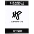 thumbnail image 3 of 2) Hifonics HFX12D4 12" 1600w Car Subwoofers+Sealed Sub Box+Mono Amplifier+Wires, 3 of 11