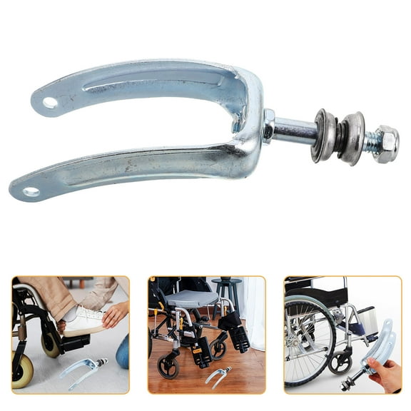 HONITANO Smooth Movement 1Pack Silver Steel Wheelchair Front Fork for Drive Wheelchair