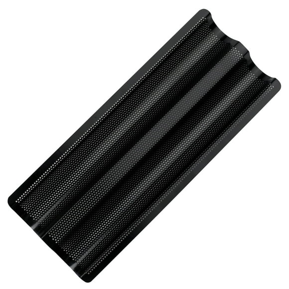 Mrs. Anderson's Baking Non-Stick Double Baguette Pan, Carbon Steel, European Approved, PTFE and PFOA Free