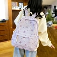thumbnail image 4 of Bow Backpack Bowknot Backpack Set For Students Cute Aesthetic Daypack With Bow, 4 of 5