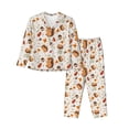 thumbnail image 1 of Balery Squirrel Conjunto de Pijama con Estampado para Mujer, Conjunto de Dos Piezas con Manga Larga, Ropa de Dormir Suave con Bolsillos, Pijamas Cómodos-X-Large, 1 of 7