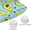 thumbnail image 3 of Cauagu Avocado and Hearts Print Pillow Covers with Envelope Closure,1PC Pillow Cases Decorative Pillow Case for Bed & Couch, Pillows Not Included-14"x20", 3 of 6