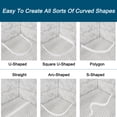 thumbnail image 5 of REGALWOVEN Collapsible Shower Barrier Stopper T-shape Water Splash Guard Blocker for Bathroom White 39 inch, 5 of 6