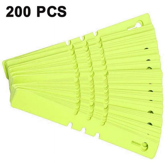 200pcs Plastic Tree Tags Adjustable Garden Plant Labels Wrap Tags for Nursery and Greenhouse