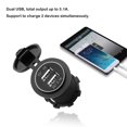 thumbnail image 1 of Cargador de coche universal Vehículo USB DC12V-24V Cargador USB dual a prueba de agua Toma de corriente de 2 puertos 5V 2 1A 1AVerdePorcelana Deng Xun unisex, 1 of 2