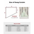 thumbnail image 6 of Beige Gray Swag Valances for Windows, Abstract Grunge Mottled Neutral Texture Rod Pocket Sheer Valances for Large Windows, Swag Toppers Light Filtering for Kitchen Living Room 2 Panels 36''x45'', 6 of 6