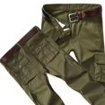 thumbnail image 3 of Pantalones cargo para hombre Y2k, pantalones de verano estilo hip hop, ajustados, de color azul marino, de algodón, para exteriores, de nailon, informales, nuevos pantalones de trabajo estilo Harajuku, 3 of 5