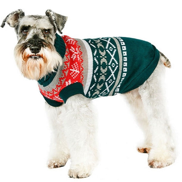 Fiudx Suéter para Perro, Suave Franela, Cómodo y Cálido, Elegante Diseño Navideño, Fácil de Limpiar, Perfecto para Mascotas Pequeñas, Tallas Xs-Xl.