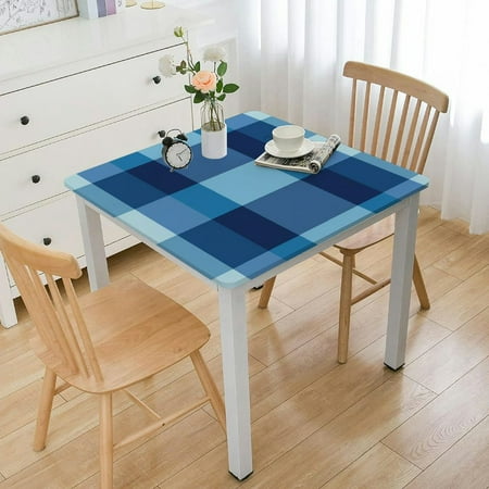 

ONETECH Checkered Stripes Square Tablecloth Outdoor Fitted 100% Polyester Fiber 52*52