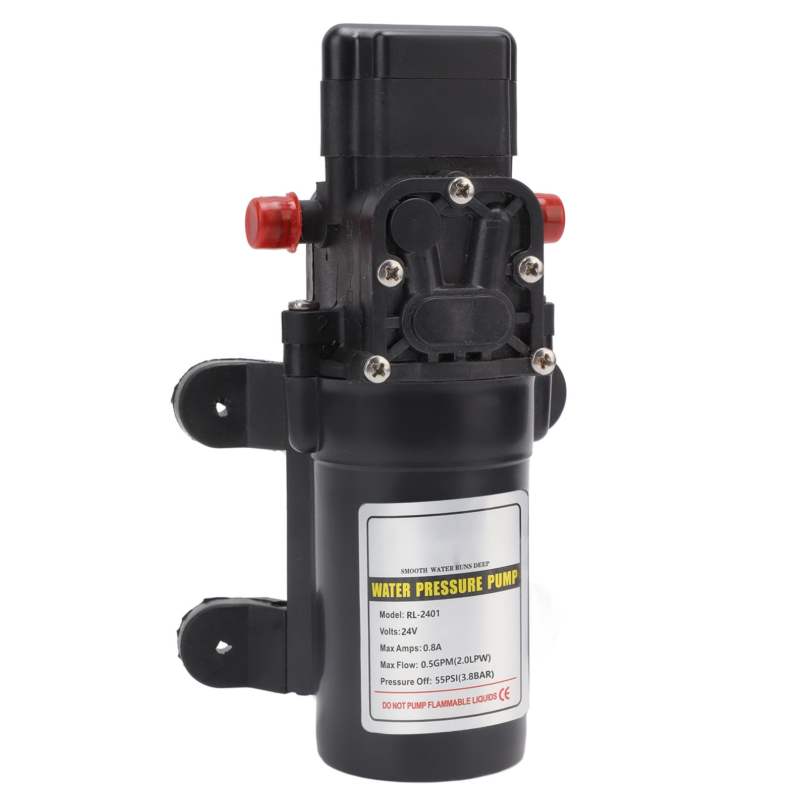 BIMZUC Water Pressure Diaphragm Pump Self Priming High Pressure Outdoor RV Marine Transfer Pump, RL-2401 24V