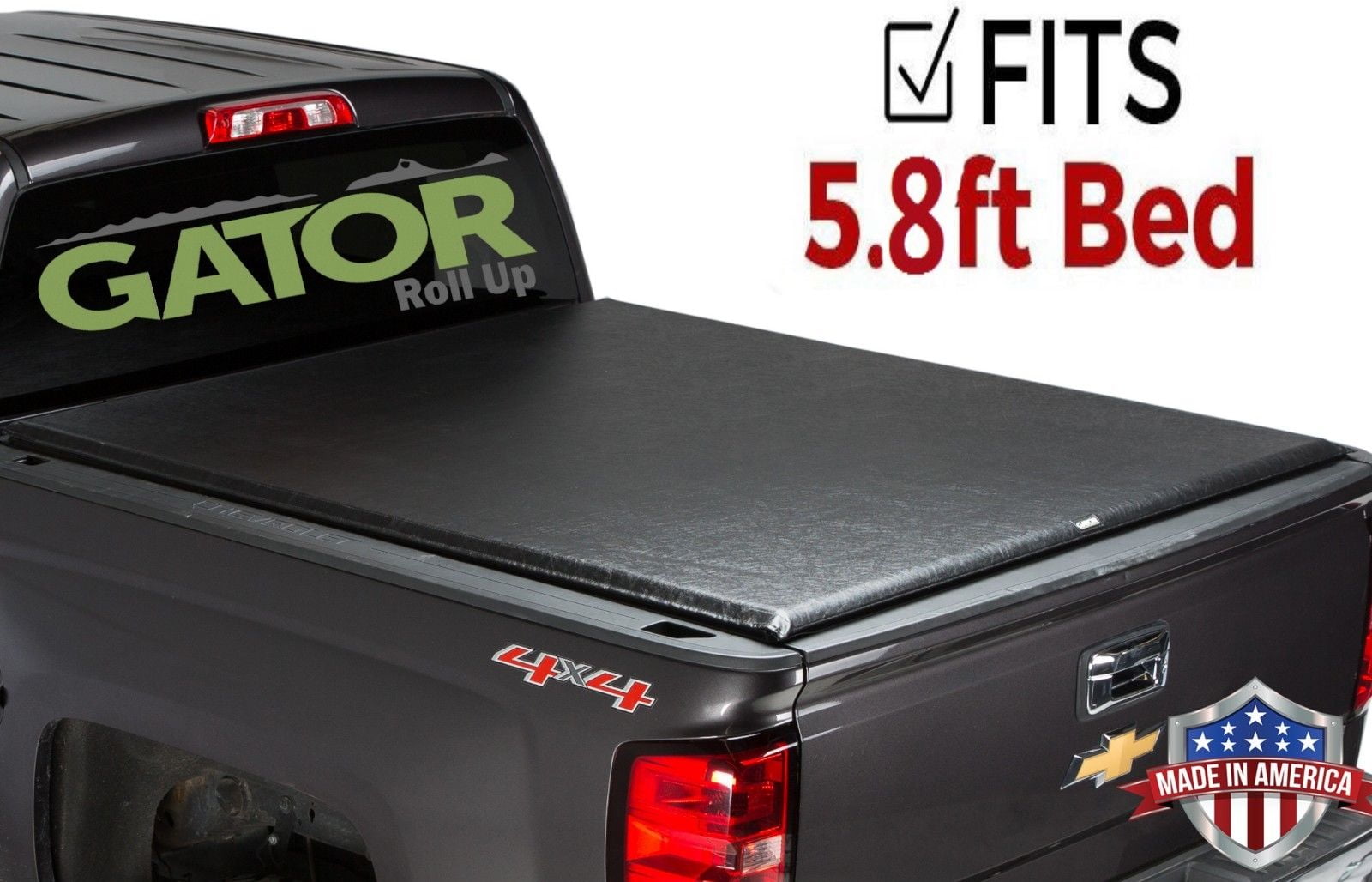 Gator Etx Roll Up Fits 2019 Chevy Silverado Gmc Sierra 5 8 Ft Bed New Body Only Soft Roll Up Truck Bed Tonneau Cover Made In The Usa 137245 Walmart Com Walmart Com