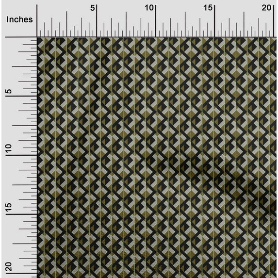 oneOone Viscose Jersey Dark Olive Green Fabric Chevron Geometric Craft Projects Decor Fabric Printed By The Yard 60 Inch Wide