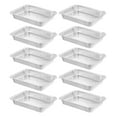 thumbnail image 2 of Shisuyan 10 Pcs Rôtissoires Jetables Four Table à Vapeur Poêle en Feuille d'Étain Fournitures de Service pour Aliments Rôtissoire en Papier d'Aluminium Boîte en Papier d'Aluminium pour la Maison, 2 of 8