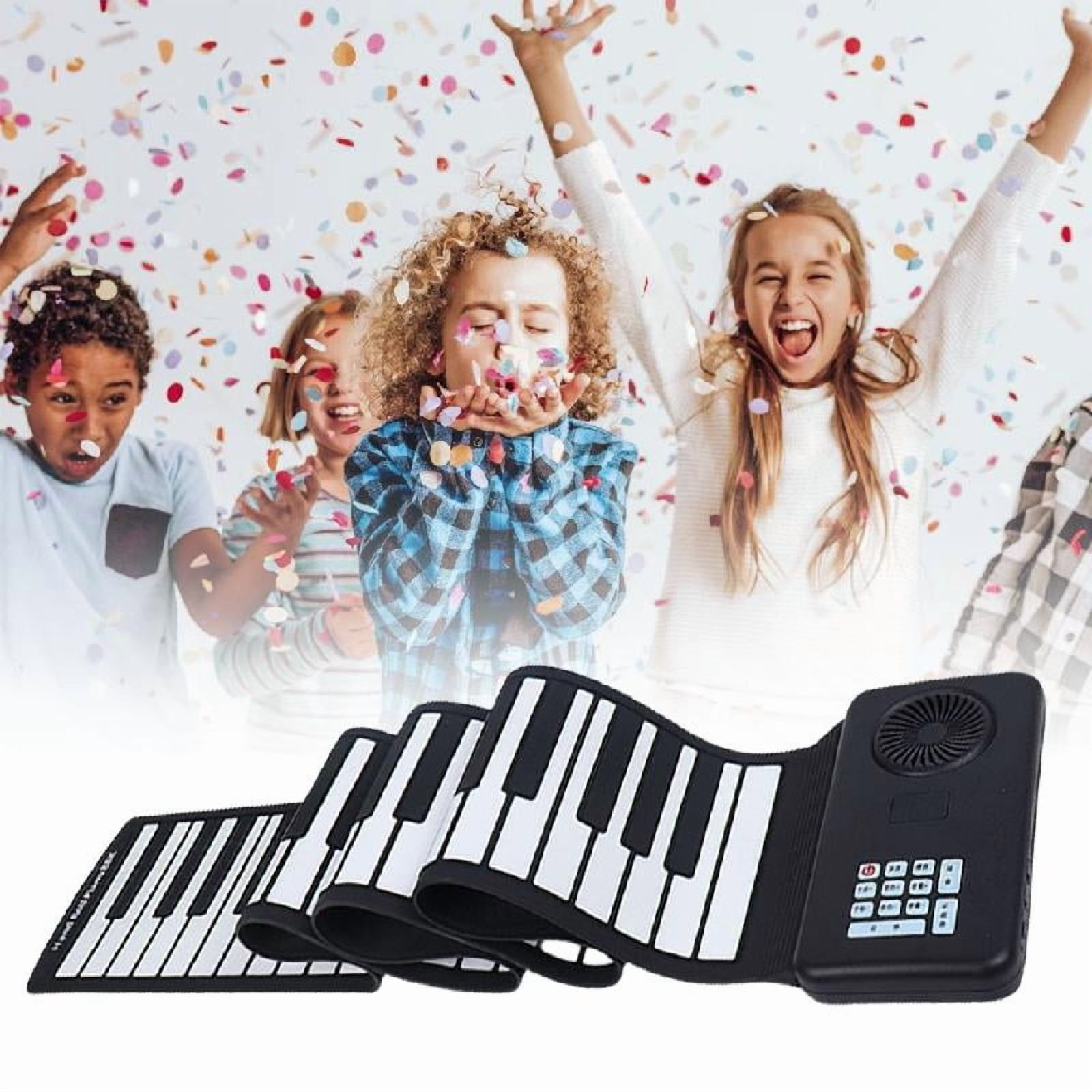 88 Key Rolls up Keyboard Foldable Electronic Piano for Beginner Kid Easy to Play