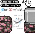 thumbnail image 4 of Pioneer Flower Floral Print Pattern Insulated Lunch Bag Teen, Toddler Lunch Bag,Bento School Lunch Bag for Teen for Work,Picnic or Travel, 4 of 5