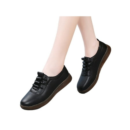 

Tenmix Womens Sneakers Slip On Flats Comfort Loafers Plush Lined Casual Shoes Outdoor Slip-Resistant Non-slip Walking Shoe Black With Lined 5.5