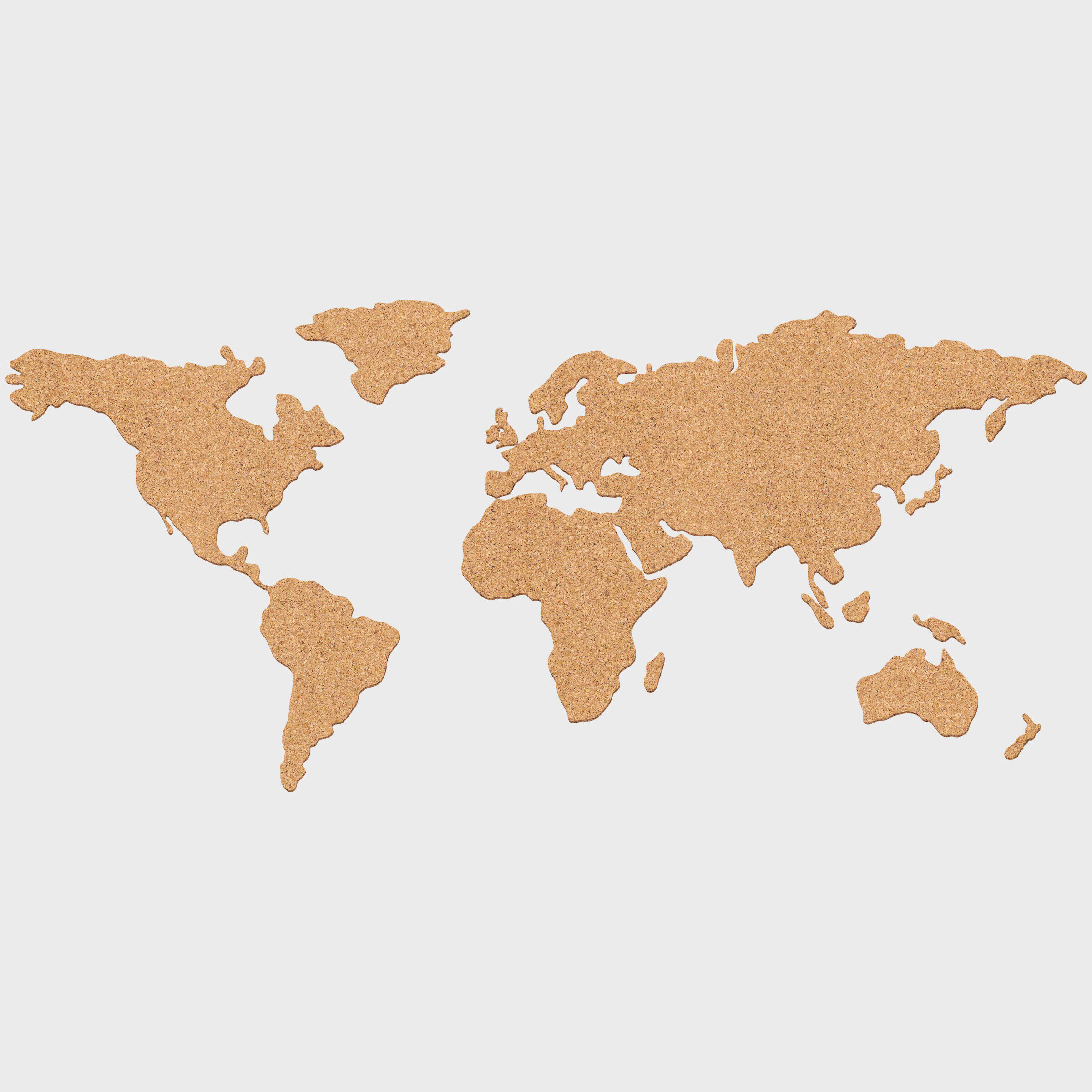 Luckies World Map Pin Board | Cork Board with Pins | Travel Wall Decor