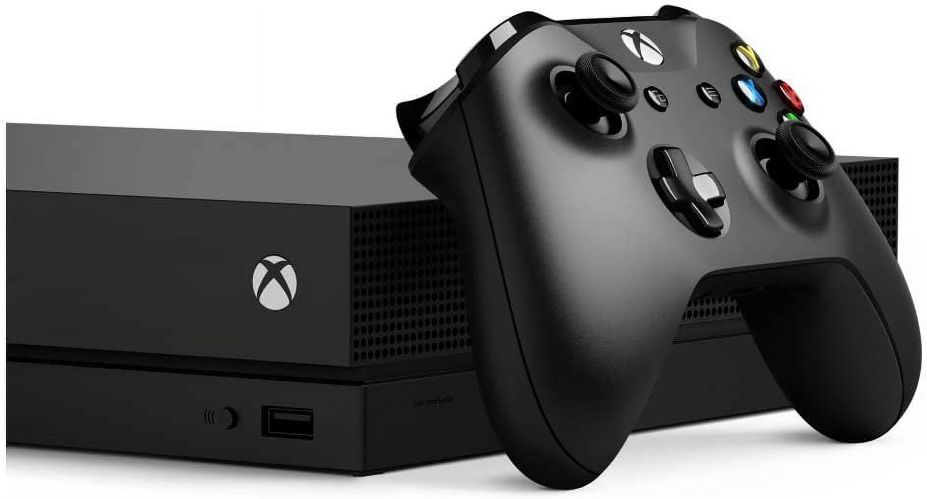 Restored Microsoft Xbox One X 1TB, 4K Ultra HD Gaming Console, Black (Refurbished)