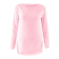 thumbnail image 4 of Trubkh Crew Neck Sweater Women Sweaters Pullover Sweaters for Women Cable Knit Sweater Women Sweaters for Women Womens Sweaters Pink 4xl, 4 of 5