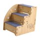thumbnail image 1 of Escalera para perros de madera escalera de gato, 3 escalones, trepadora de escalada de escalada escalera escalones de mascota para gatos mayores sofá, 1 of 9