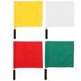 thumbnail image 1 of 4pcs Referee Hand Flag Small Hand Flag Match Signal Flags Match Safety Flag Commander Flags, 1 of 8