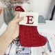 thumbnail image 2 of Calcetines navideños de Año Nuevo, letras del alfabeto de copo de nieve rojo, calcetín tejido de Navidad, decoración del árbol de Navidad para el hogar, regalo de Navidad, 2 of 4