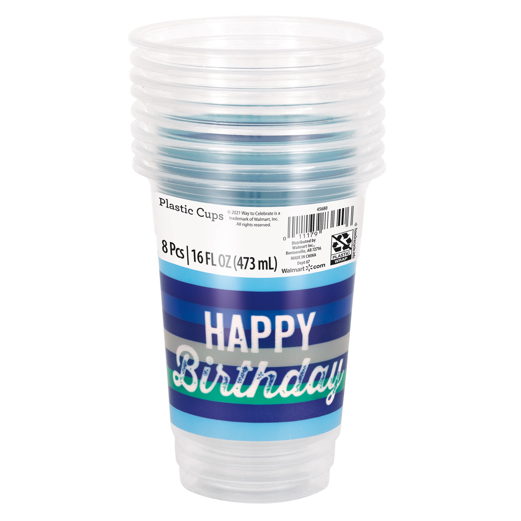 PRINTED STRIPE CUPS