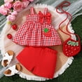 thumbnail image 5 of ibiyuan 4t Girl Clothes Cute Girl Outfits Fly Sleeve Tops Short Sets Floral Girl's 2 Piece Outfits Kids, 5 of 8