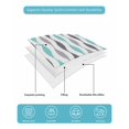 thumbnail image 5 of Quilts Full Size Bedding Set, Teal Grey Striped Lightweight Quilted Comforter, Modern Abstract Geometric Stripes Soft Reversible Bedspread Coverlet with Pillow Covers for All Season, 78" x 90", 5 of 7