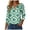 White, variant on Saint Patricks Day for Women 2026 Lucky Shamrock 3/4 Sleeve Shirt Funny Irish Graphic Tee Spring Party Tops (Army Green, M)