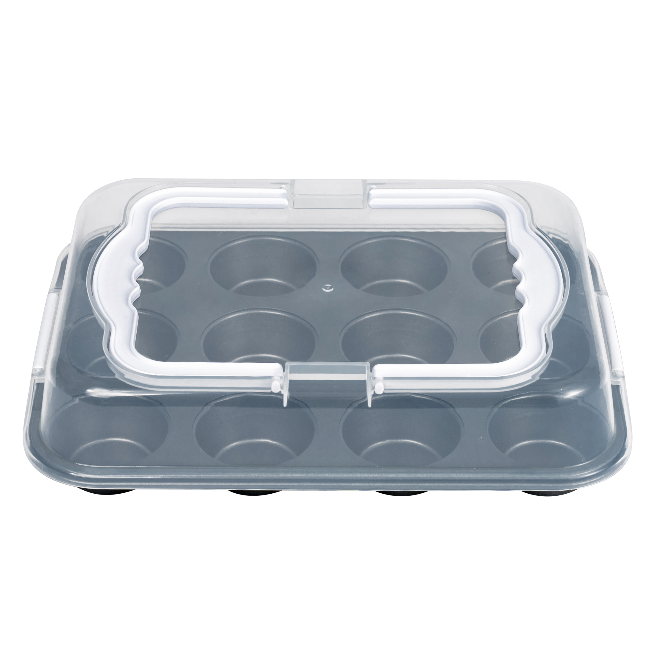 Mainstays 12-Cup Muffin Pan with Covered Carrier photo 4