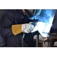 thumbnail image 5 of Weldas® DEERSOsoft® Pearl Grain Deerskin, 4" Cowhide Cuff - Welding MIG/TIG Gloves - Kevlar® Sewn - Size L - (2 PAIRS), 5 of 7