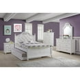 thumbnail image 6 of Picket House Furnishings Annie Full Platform 3 Piece Wood Bedroom Set, White, 6 of 12