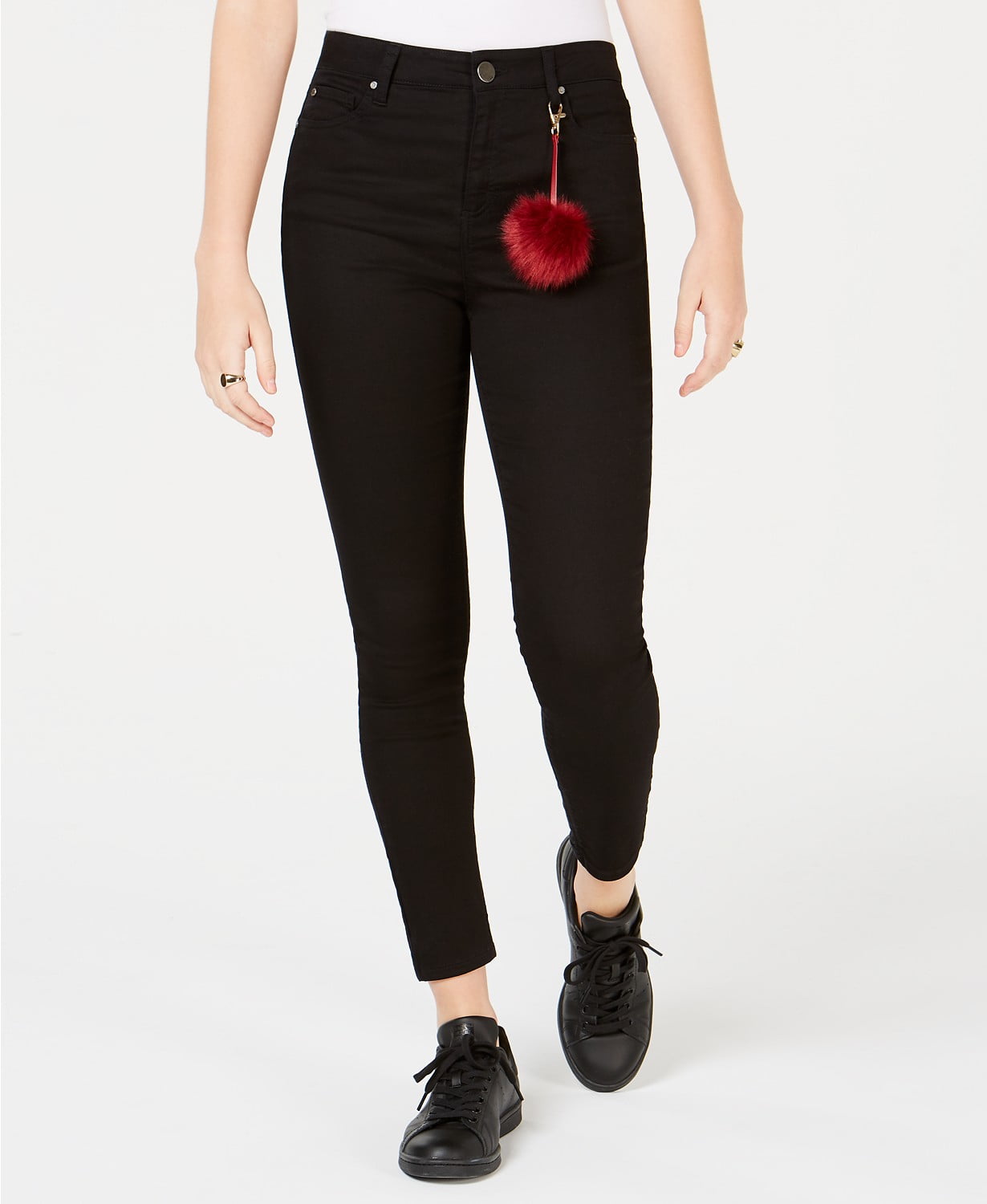 High Rise Skinny Jeans Black 